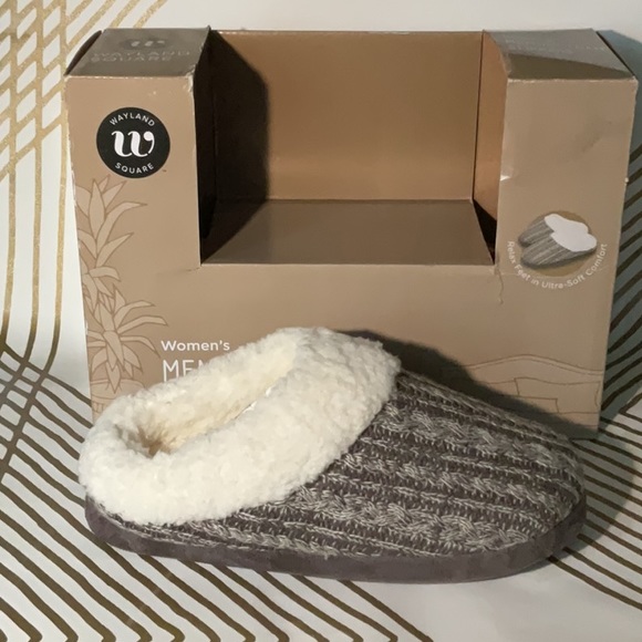 Memory Foam Slippers,Brown, Wayland Square, Women’s 6-7 - Picture 4 of 5